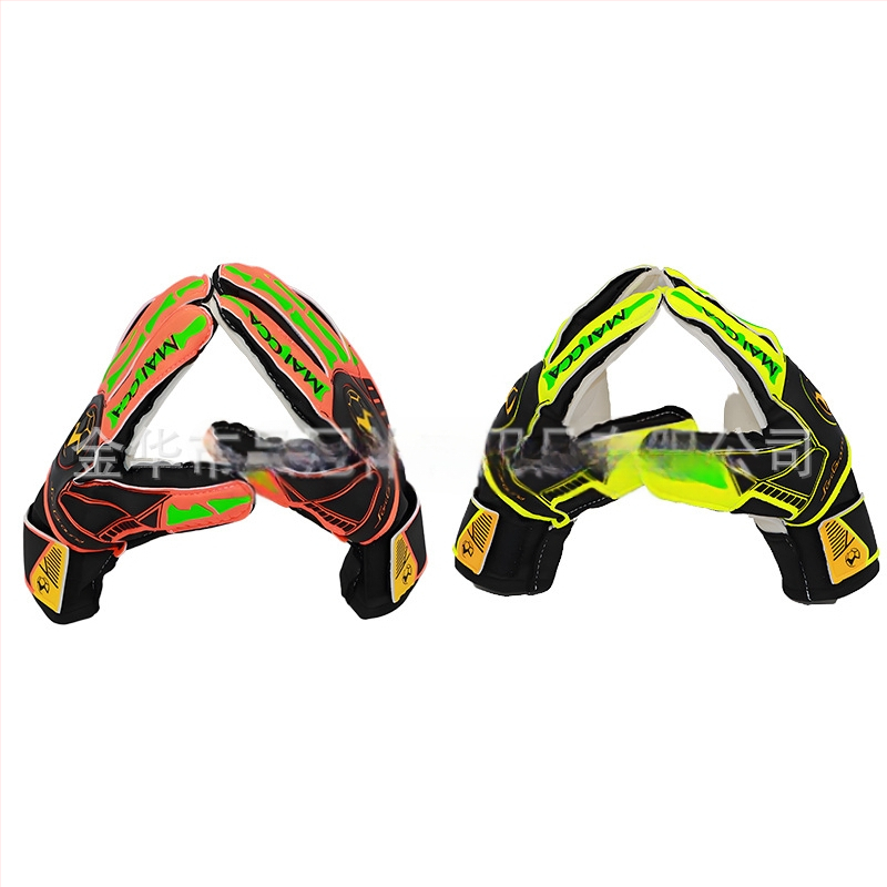 Pinguan vārtsarga cimdi ar pirkstu aizsardzību, papildus biezs lateks, pretslīdēšanas, universāls vīriešiem un sievietēm, futbolam (ST-848-4)