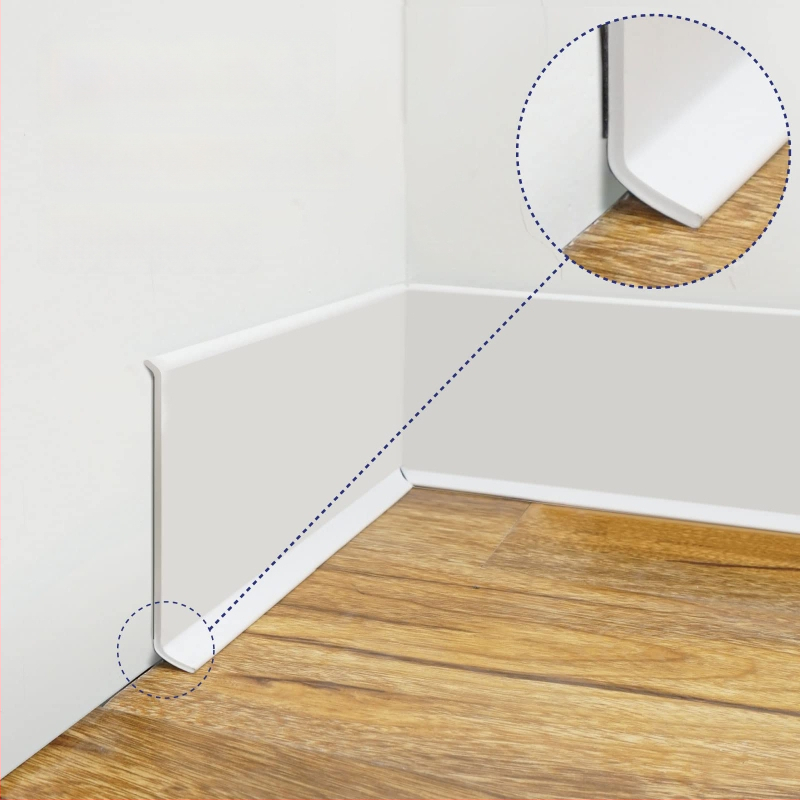 PVC lábazati panel, öntapadós, vízálló, kopásálló, formaldehid-mentes, modern minimalista stílus