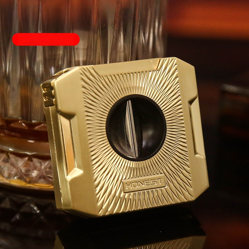 HONEST Cigarešu šķēres ar V-veida atsperi, metāls, rokām darinātas, pielāgojamas