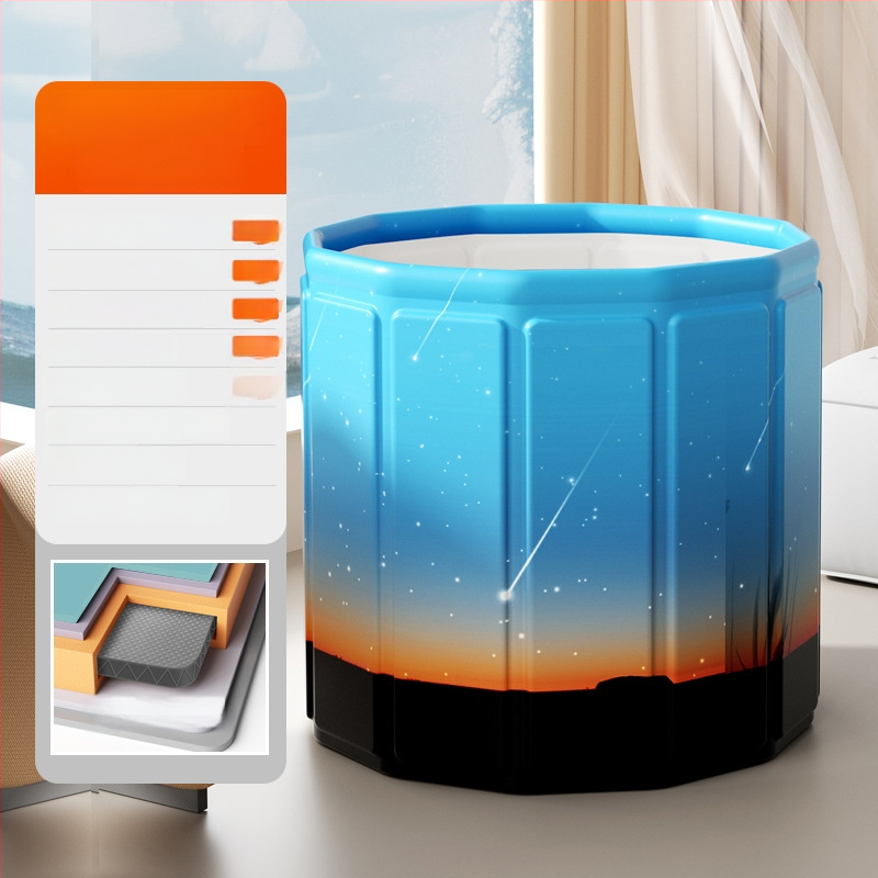 Vaikų sulankstomas maudymosi kibiras, medžiaga: nailonas, skirtas maudynėms, sulankstomas dizainas