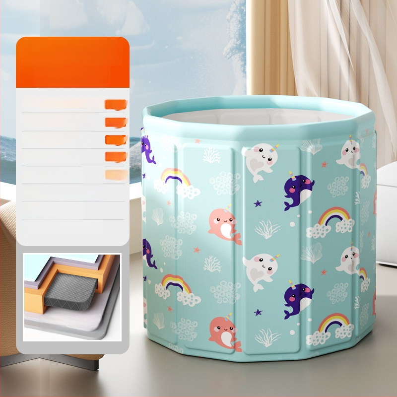 Vaikų sulankstomas maudymosi kibiras, medžiaga: nailonas, skirtas maudynėms, sulankstomas dizainas