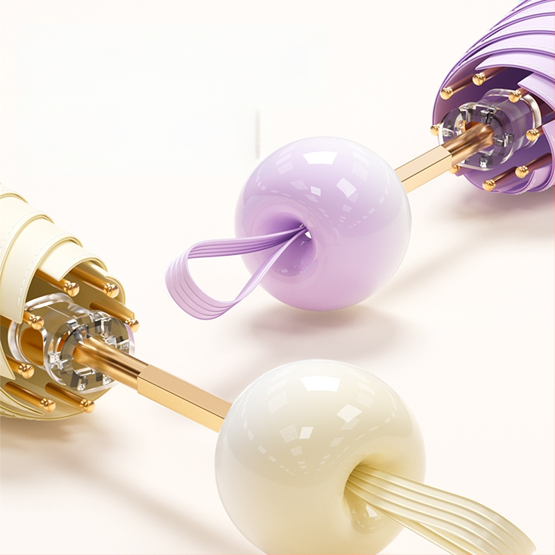 Bodini skėtis saulėms ir lietui, UV apsauga UPF >50, kompaktiškas penkių dalių sulankstomas su 6 lankais, rankinis atidarymas/uždarymas, logotipo pritaikymas