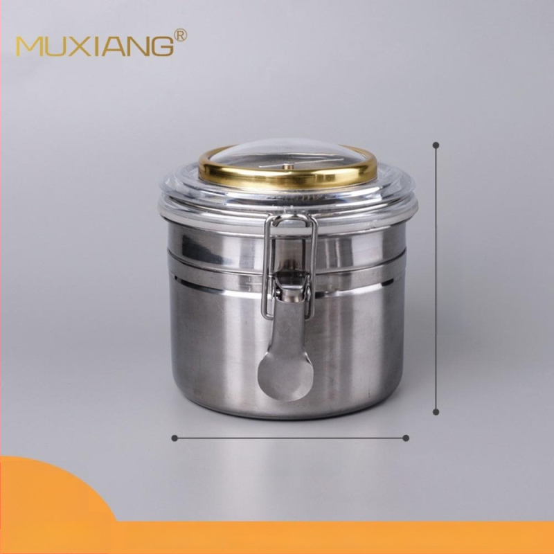 Muxiang Nerūsējošā tērauda tabakas mitrināšanas trauks ar higromētru, hermētiski noslēgts