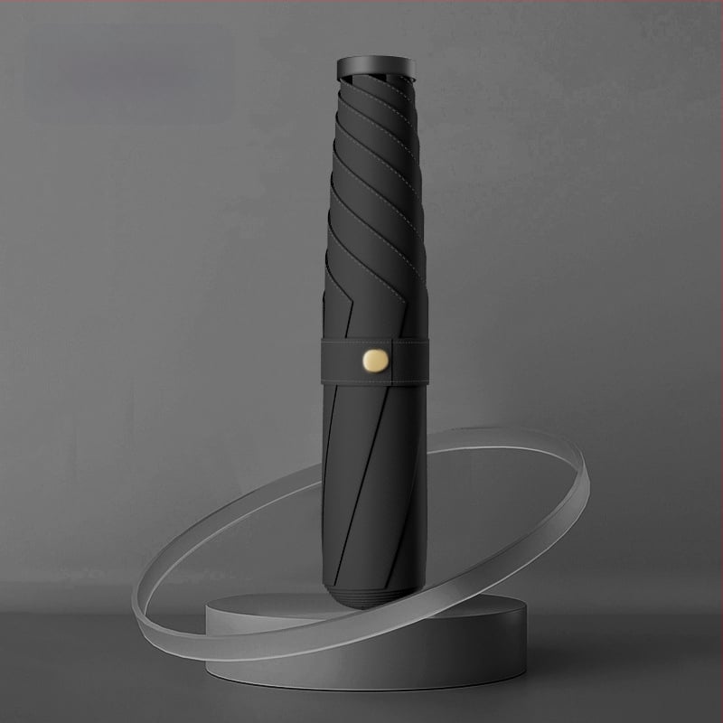 Salokāms lietussargs ar UV aizsardzību, UPF virs 50, 6 ribas no sakausējuma rāmja, triecienizturīgs audums, manuāla atvēršana un aizvēršana