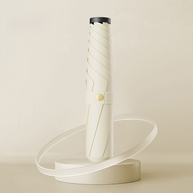 Salokāms lietussargs ar UV aizsardzību, UPF virs 50, 6 ribas no sakausējuma rāmja, triecienizturīgs audums, manuāla atvēršana un aizvēršana