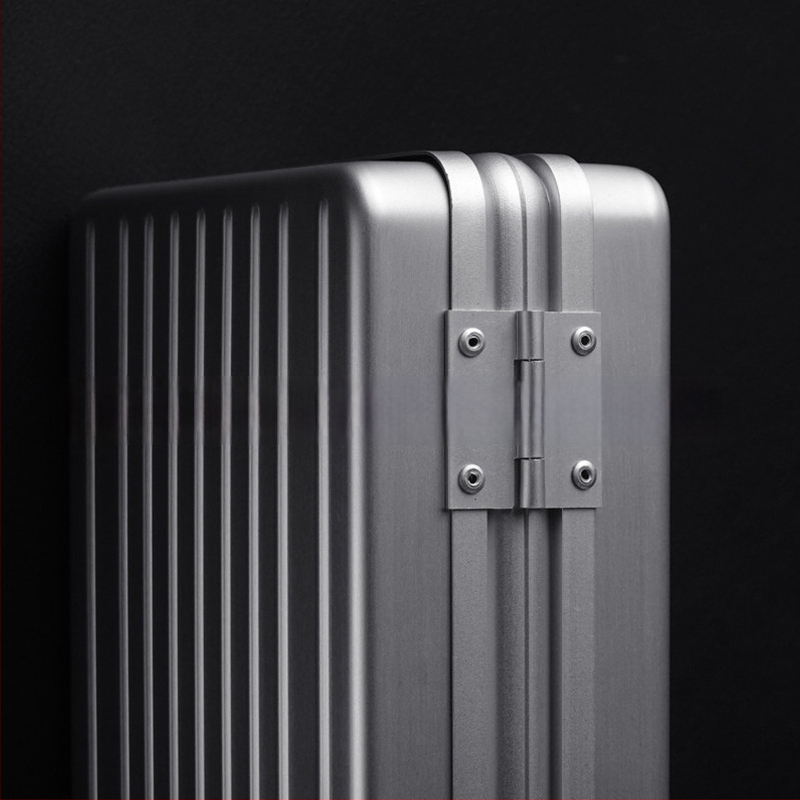 CUCOUIBA Pārnēsājams cigāru humidors, aviācijas alumīnijs, ceļojumu kārbiņa ar mitruma uzturēšanu, vienkāršs stils, pielāgošana pieejama