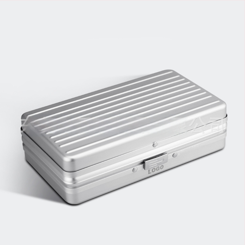 CUCOUIBA Pārnēsājams cigāru humidors, aviācijas alumīnijs, ceļojumu kārbiņa ar mitruma uzturēšanu, vienkāršs stils, pielāgošana pieejama