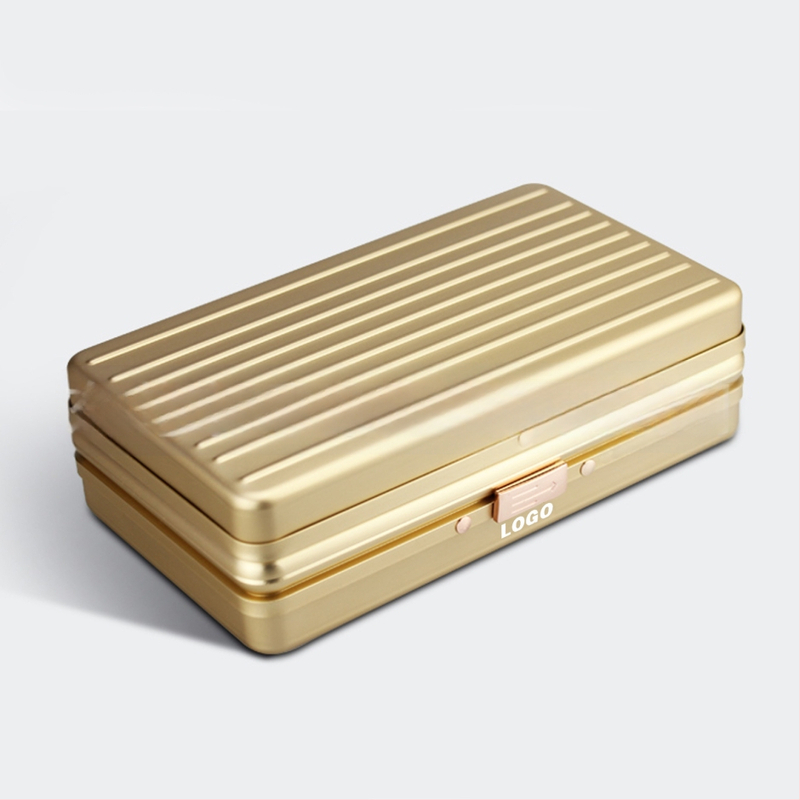 CUCOUIBA Pārnēsājams cigāru humidors, aviācijas alumīnijs, ceļojumu kārbiņa ar mitruma uzturēšanu, vienkāršs stils, pielāgošana pieejama