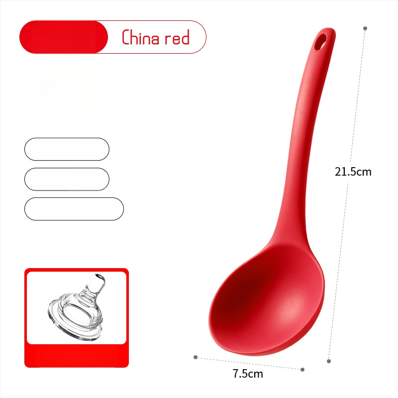 Virtuvės šaukštas - vieno gabalo platininio silikono, rankenėlė visiškai apgaubta platininio silikono, kodas 1005614846, modernus minimalistinis stilius