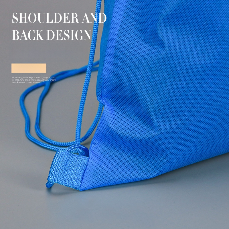 Netinkama kuprinė su raišteliu uždarymui, spunbond netinkas audinys, šilumos perdavimo spauda, pritaikoma