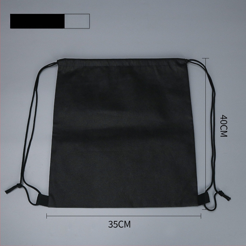 Netinkama kuprinė su raišteliu uždarymui, spunbond netinkas audinys, šilumos perdavimo spauda, pritaikoma