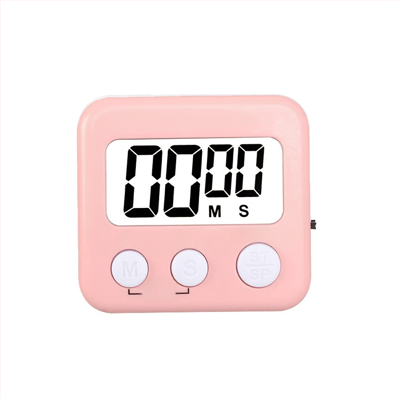 Kaitai KT temporizator digital cu alarmă și cronograf, afișaj LED, alimentare cu baterie, ABS carcasă, formă dreptunghiulară