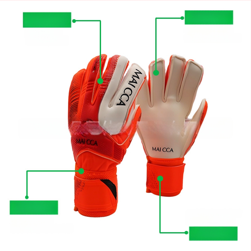 Vārtsarga cimdi bērniem, latex ar pirkstu aizsardzību, ST-828-2, Pinguan, futbola treniņam