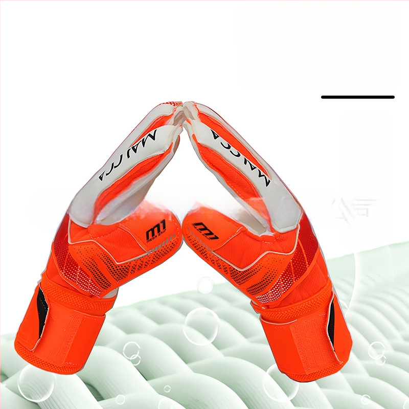 Vārtsarga cimdi bērniem, latex ar pirkstu aizsardzību, ST-828-2, Pinguan, futbola treniņam