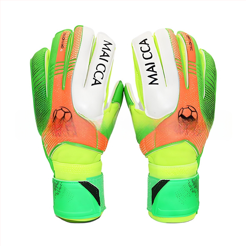Vārtsarga cimdi bērniem, latex ar pirkstu aizsardzību, ST-828-2, Pinguan, futbola treniņam