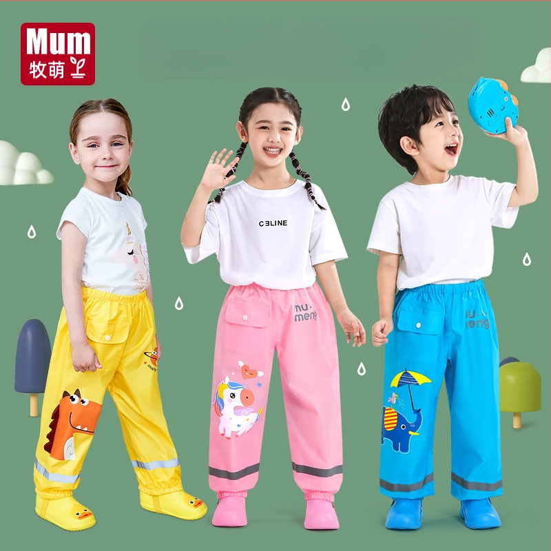 Laste vihmapüksid - veekindel Oxford-kangas, PU kiht, logotüübi trükkimine saadaval