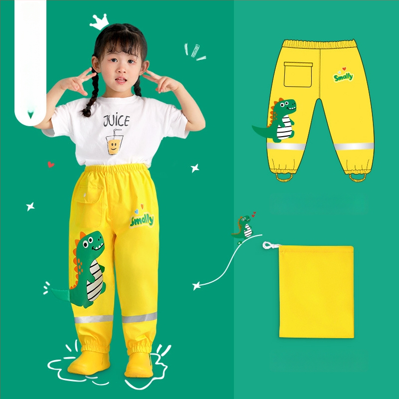 Laste vihmapüksid - veekindel Oxford-kangas, PU kiht, logotüübi trükkimine saadaval