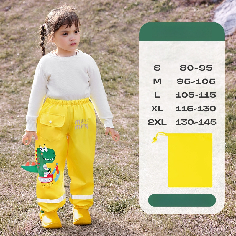 Laste vihmapüksid - veekindel Oxford-kangas, PU kiht, logotüübi trükkimine saadaval