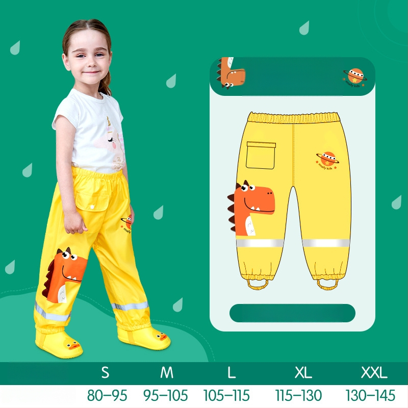 Laste vihmapüksid - veekindel Oxford-kangas, PU kiht, logotüübi trükkimine saadaval