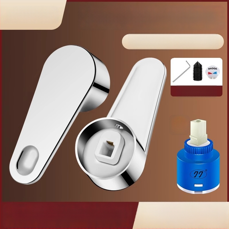 Aukstas un karsts ūdens krāna rokturis ar leņķa vārsta šerdimi – ABS + nerūsējošais tērauds, mūsdienīgs minimālisms, Yipin Impression