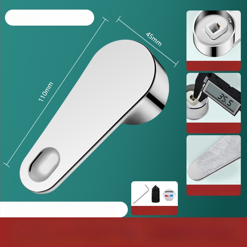 Aukstas un karsts ūdens krāna rokturis ar leņķa vārsta šerdimi – ABS + nerūsējošais tērauds, mūsdienīgs minimālisms, Yipin Impression