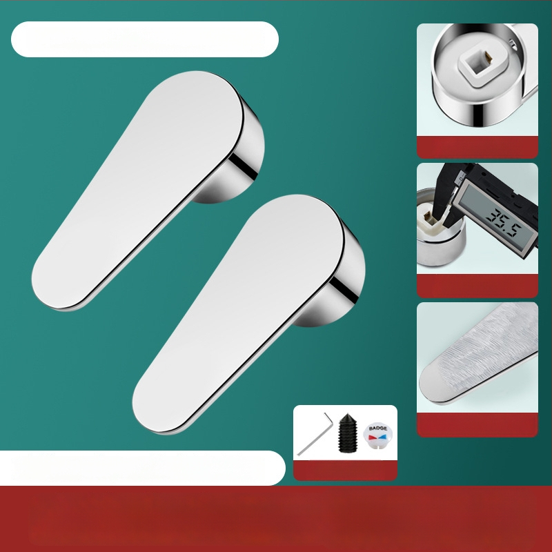 Aukstas un karsts ūdens krāna rokturis ar leņķa vārsta šerdimi – ABS + nerūsējošais tērauds, mūsdienīgs minimālisms, Yipin Impression