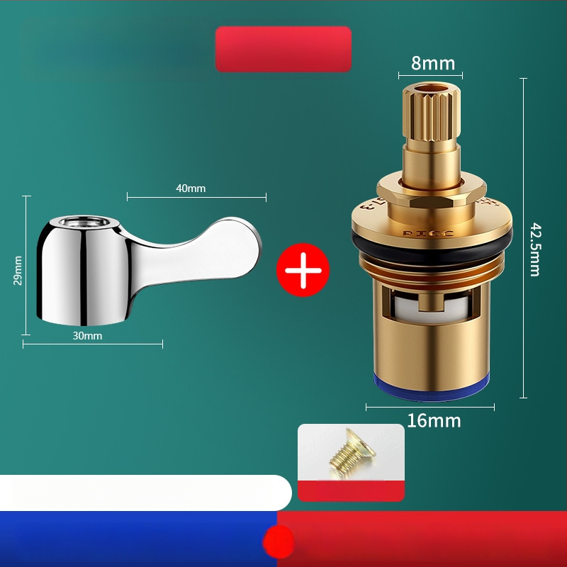 Aukstas un karsts ūdens krāna rokturis ar leņķa vārsta šerdimi – ABS + nerūsējošais tērauds, mūsdienīgs minimālisms, Yipin Impression