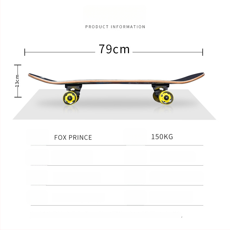 FOXPRINE riedlentė – aliuminio lydinio konstrukcija, dvigubas rocker, universalus naudojimas, pradedantiesiems