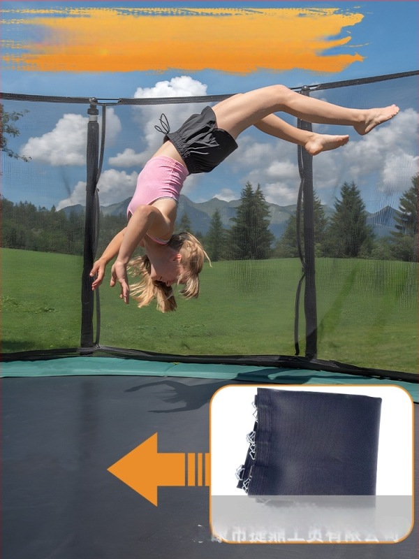 DOUTK PP trampolīnas lēciena plāksne – apaļa elastīga auduma, universāla izmantošana, droši bērniem, pielāgota apstrāde