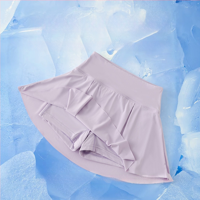 Lastele badmintonile pliiusri seelik, kiiresti kuivav jää-siidkanga, 89,1% nailon, A-telje lõige, vooder nailon, suvi