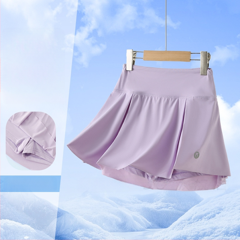 Lastele badmintonile pliiusri seelik, kiiresti kuivav jää-siidkanga, 89,1% nailon, A-telje lõige, vooder nailon, suvi