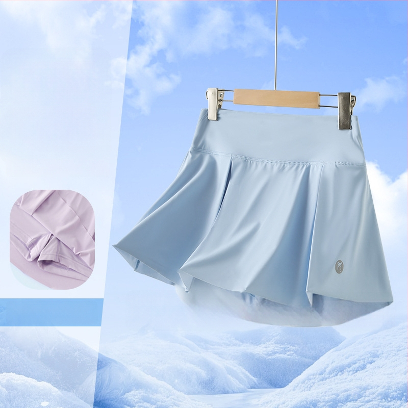 Lastele badmintonile pliiusri seelik, kiiresti kuivav jää-siidkanga, 89,1% nailon, A-telje lõige, vooder nailon, suvi