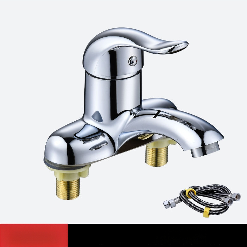 Vannitoa segisti valamu all, kahetorulised, kahe augud, keraamiline ventiil, 20 mm sissetulek/väljund