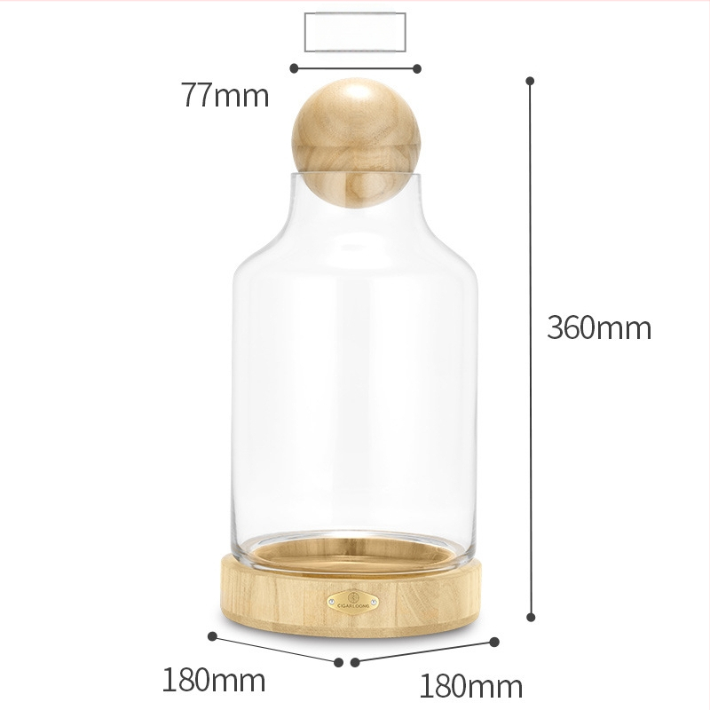 Кутия за етикети на пури Cigarloong – пластмасова, стил Light Luxury за съхранение и показване