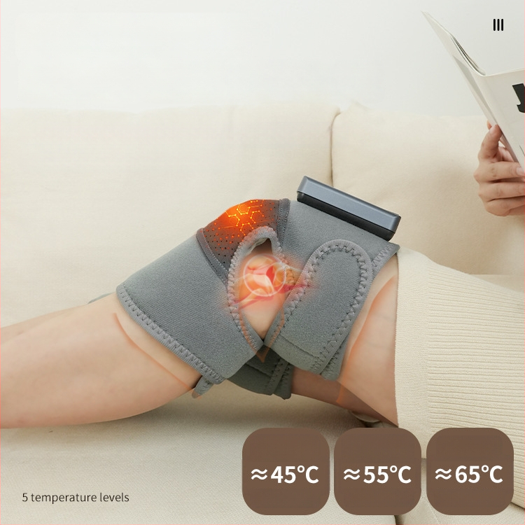 Šildantis kelio kilimėlis su vibraciniu masažu keliui ir pečiams – belaidis, 5V, 7W, 45–60°C, trys temperatūros režimai