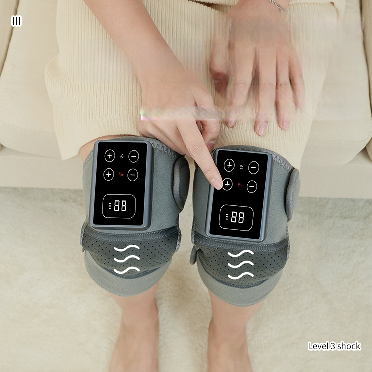 Šildantis kelio kilimėlis su vibraciniu masažu keliui ir pečiams – belaidis, 5V, 7W, 45–60°C, trys temperatūros režimai