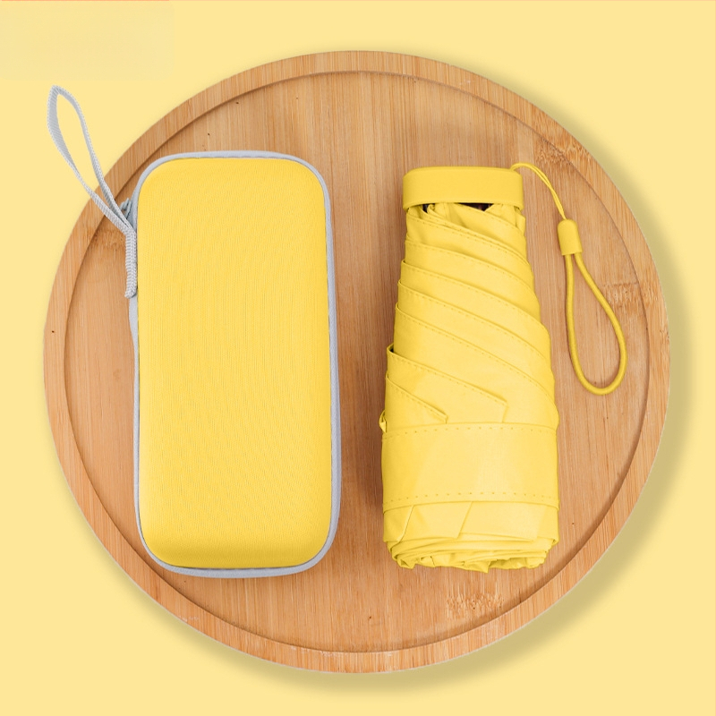 Penkių skirsnių saulės skėtis su rankiniu atidarymu, 6 rėmų, UPF > 50, 210T audinys