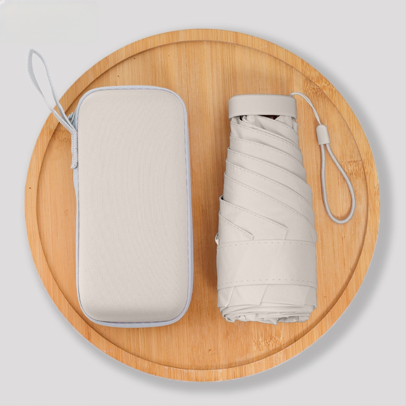 Penkių skirsnių saulės skėtis su rankiniu atidarymu, 6 rėmų, UPF > 50, 210T audinys