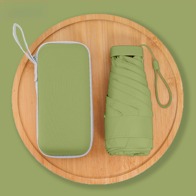 Penkių skirsnių saulės skėtis su rankiniu atidarymu, 6 rėmų, UPF > 50, 210T audinys