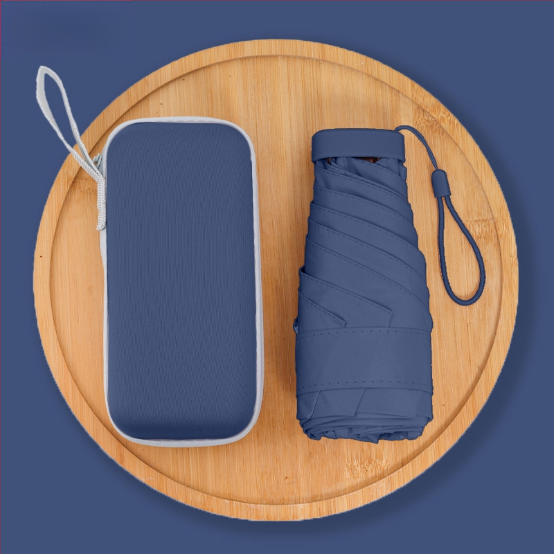 Penkių skirsnių saulės skėtis su rankiniu atidarymu, 6 rėmų, UPF > 50, 210T audinys