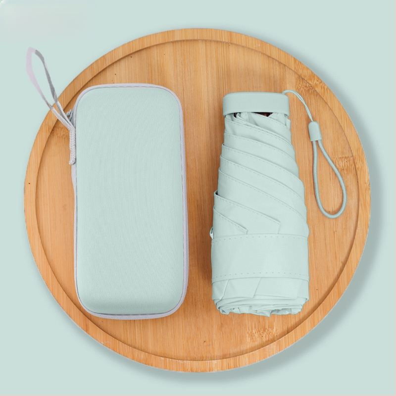 Penkių skirsnių saulės skėtis su rankiniu atidarymu, 6 rėmų, UPF > 50, 210T audinys