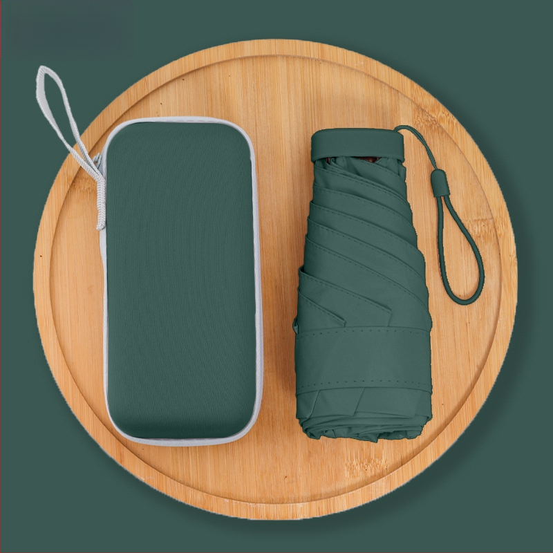 Penkių skirsnių saulės skėtis su rankiniu atidarymu, 6 rėmų, UPF > 50, 210T audinys