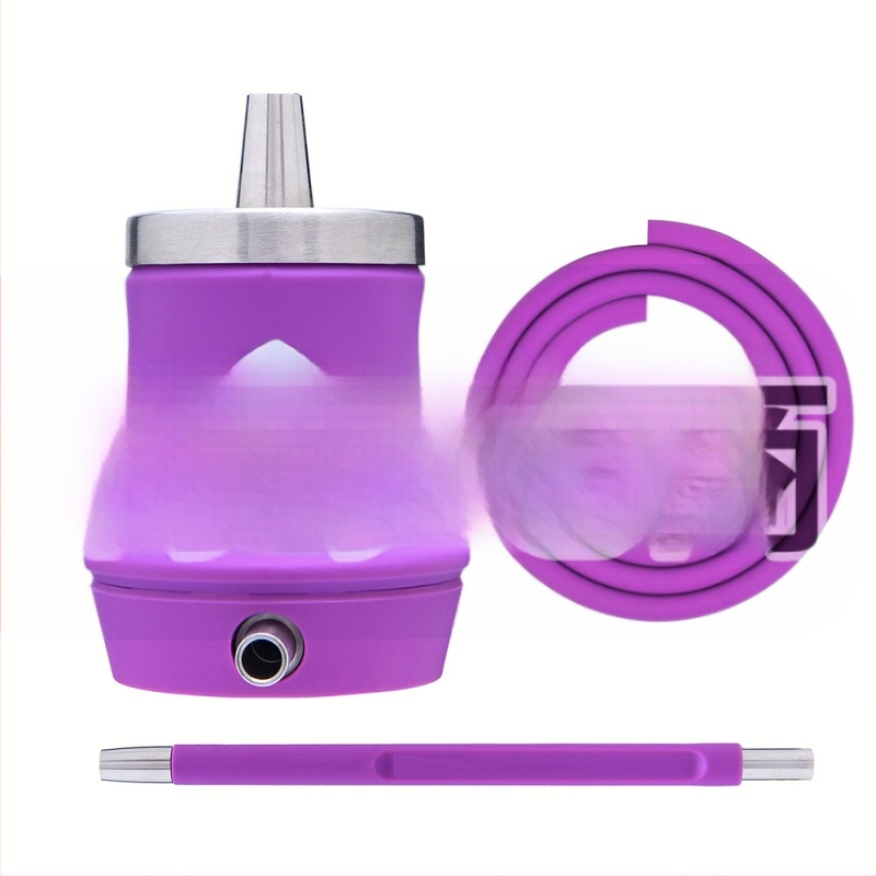 Nerūsējošā tērauda ūdenspīpe - pārnēsājams dāvanu komplekts narghilei, pilns komplekts, pielāgojams