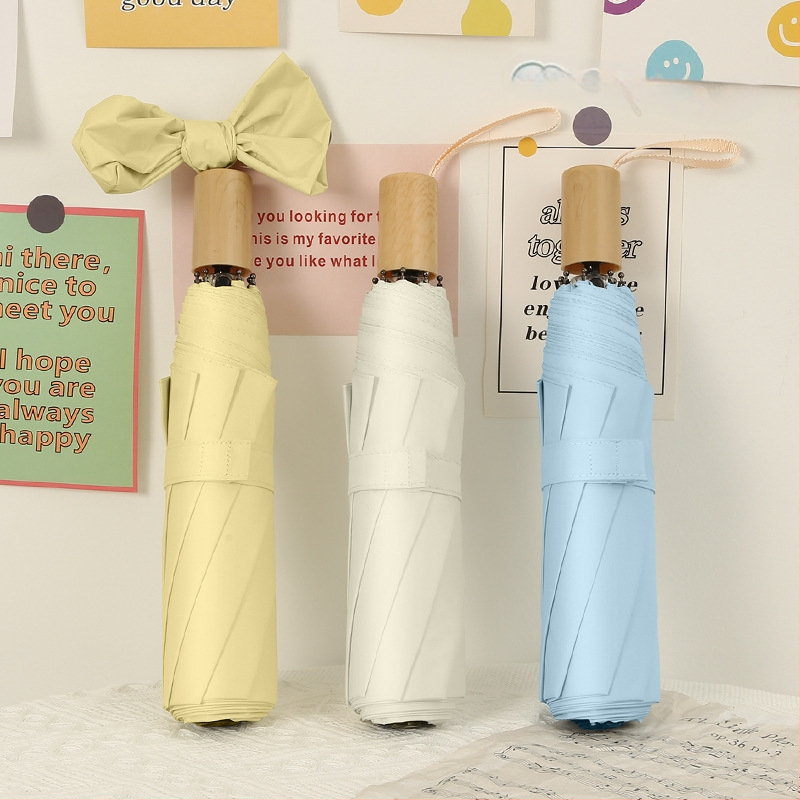 Ice Cream Color Series Sievietēm — saliekamais lietussargs UV aizsardzībai, divkārša izmantošana saulē un lietū, 8 rāmis no sakausējuma, 210T poliestera audums