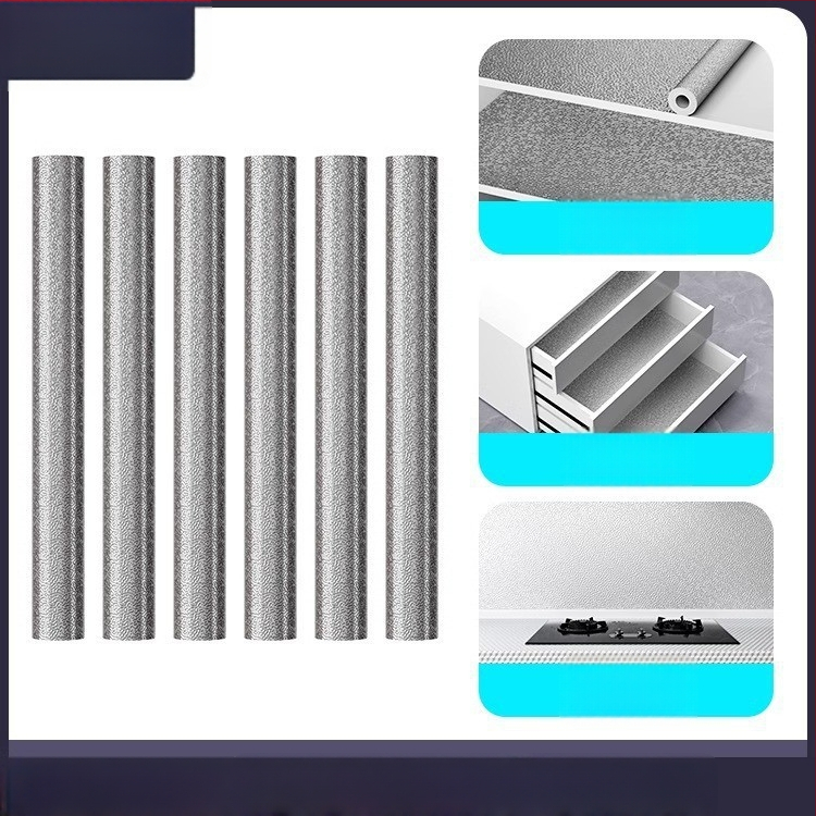 Savarankiškai klijuojamas virtuvės sienos lipdukas – iš aliuminio folijos, alyvos atsparus, ugniai atsparus ir aukštai temperatūrai atsparus, vandeniui atsparus, 1 lapas