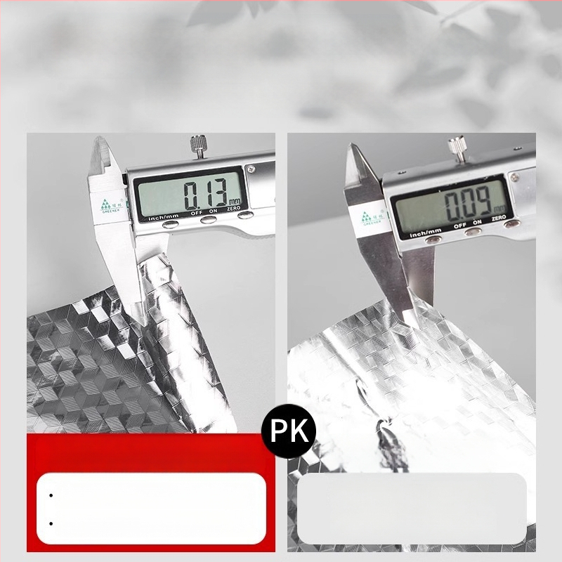 Savarankiškai klijuojamas virtuvės sienos lipdukas – iš aliuminio folijos, alyvos atsparus, ugniai atsparus ir aukštai temperatūrai atsparus, vandeniui atsparus, 1 lapas