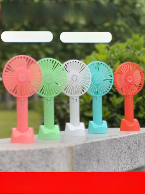 Nešiojamas lauko rankinis ventiliatorius, USB įkrovimas, tylus, 4 mentelės, 3 greičiai