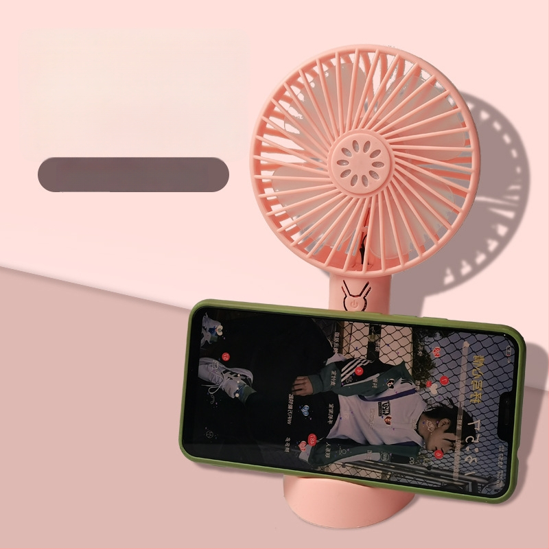 Nešiojamas lauko rankinis ventiliatorius, USB įkrovimas, tylus, 4 mentelės, 3 greičiai