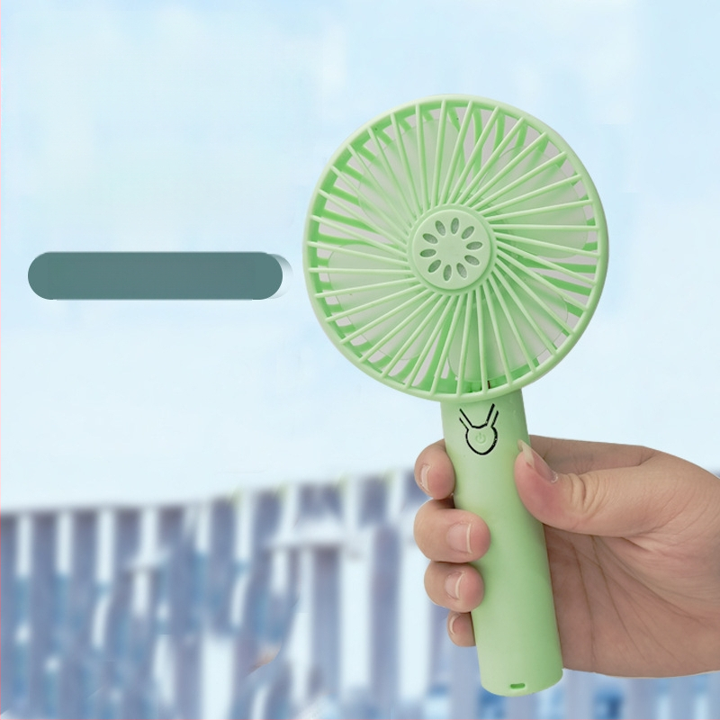 Nešiojamas lauko rankinis ventiliatorius, USB įkrovimas, tylus, 4 mentelės, 3 greičiai