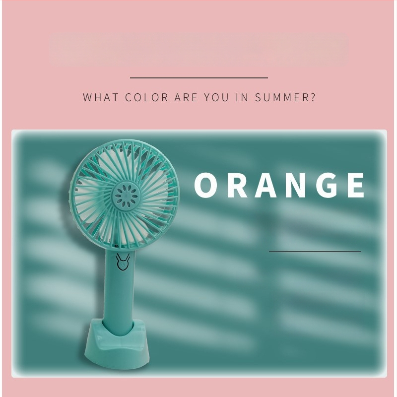 Nešiojamas lauko rankinis ventiliatorius, USB įkrovimas, tylus, 4 mentelės, 3 greičiai